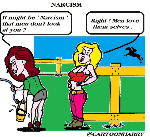 Cartoon: Narcism (medium) by cartoonharry tagged narcism