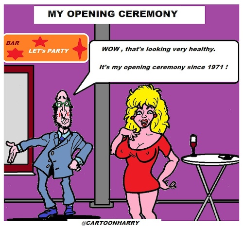 Cartoon: Opening Ceremony (medium) by cartoonharry tagged cartoonharry