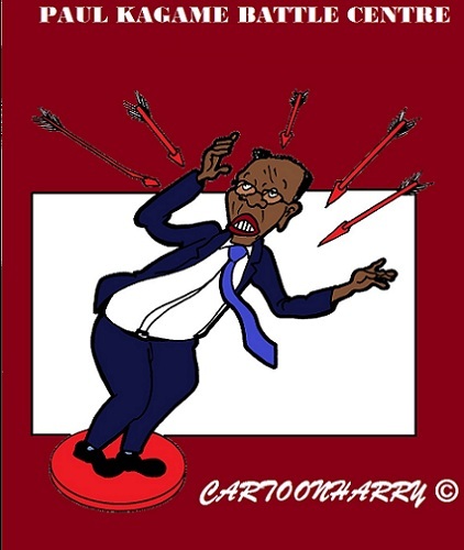 Cartoon: Paul Kagame (medium) by cartoonharry tagged kagame,problems,meeting,africa,solo,caricature,cartoon,cartoonist,cartoonharry,dutch,toonpool
