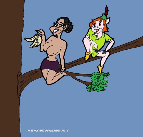 Cartoon: Peter Pan (medium) by cartoonharry tagged cartoon,sexy,comic,erotic,girl,girls,boys,boy,cartoonist,cartoonharry,dutch,woman,hot,butt,love,naked,nude,nackt,erotik,erotisch,nudes,belly,busen,tits,toonpool