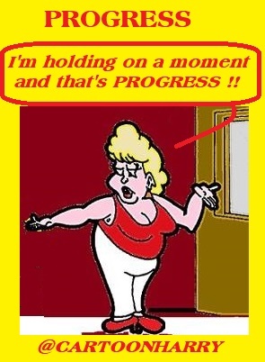 Cartoon: Progress (medium) by cartoonharry tagged progress,cartoonharry