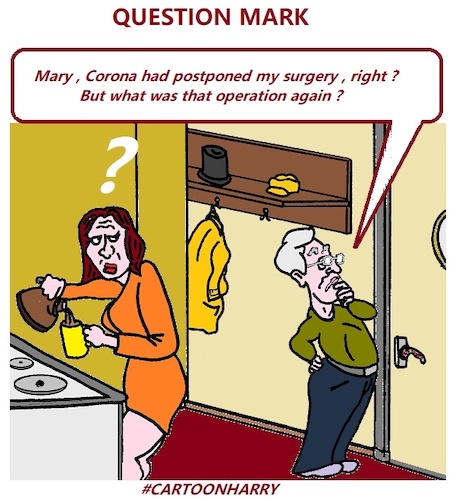 Cartoon: Question Mark (medium) by cartoonharry tagged grandpa,question,cartoonharry