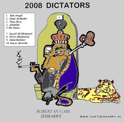 Cartoon: Robert Mugabe (medium) by cartoonharry tagged mugabe,dictator,zimbabwe