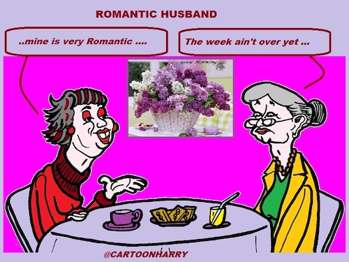 Cartoon: Romantic (medium) by cartoonharry tagged romantic