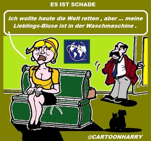 Cartoon: Schade (medium) by cartoonharry tagged schade