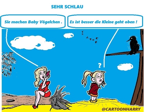 Cartoon: Schlau (medium) by cartoonharry tagged schlau,kind