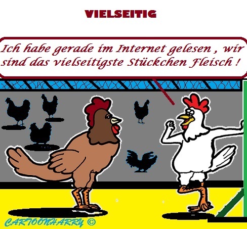 Cartoon: Sehr Beliebt (medium) by cartoonharry tagged fleisch,huehner,beliebt