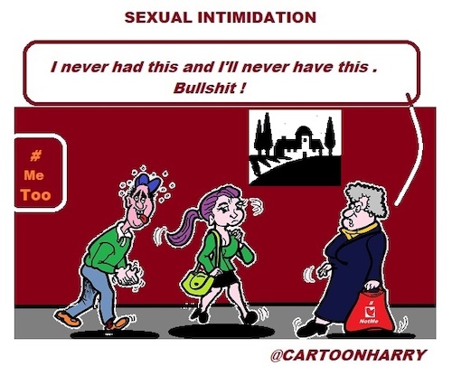 Cartoon: Sexual Intimidation (medium) by cartoonharry tagged sexual,intimidation,cartoonharry