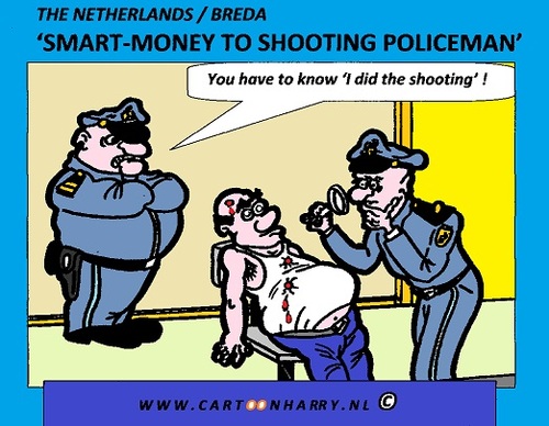 Cartoon: Smart Money (medium) by cartoonharry tagged police,smartmoney,holland,cartoon,cartoonharry,cartoonist,dutch,toonpool