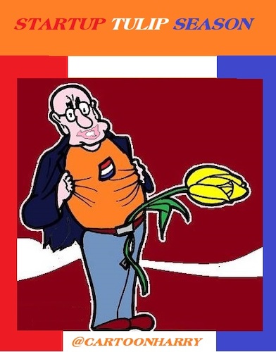 Cartoon: StartUp (medium) by cartoonharry tagged holland,start,tulips,season