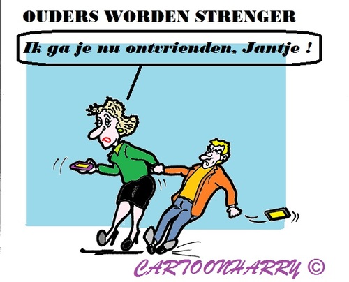 Cartoon: Strengere Ouders (medium) by cartoonharry tagged ouders,strenger