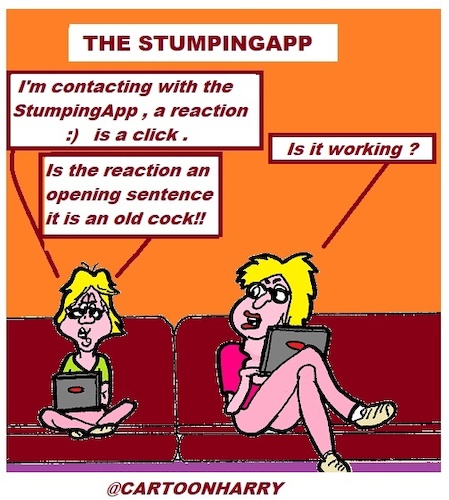 Cartoon: StumpingApp (medium) by cartoonharry tagged cartoonharry