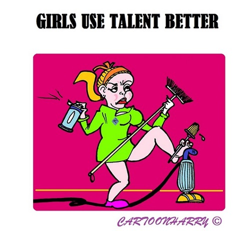 Cartoon: Talent (medium) by cartoonharry tagged women,girls,talent