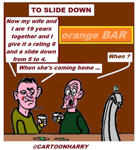 Cartoon: To Slide Down (medium) by cartoonharry tagged down,cartoonharry