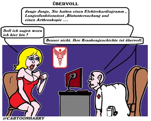 Cartoon: Übervoll (medium) by cartoonharry tagged übervoll