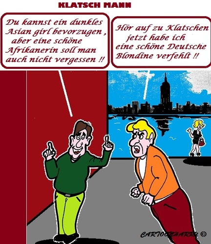 Cartoon: Verfehlt (medium) by cartoonharry tagged verfehlt,mann,mädchen
