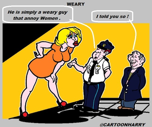Cartoon: Weary (medium) by cartoonharry tagged dirty,police,weary
