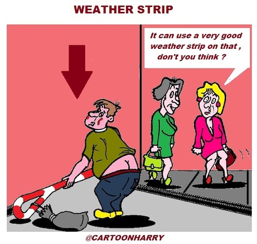 Cartoon: Weather Strip (medium) by cartoonharry tagged weatherstrip,cartoonharry