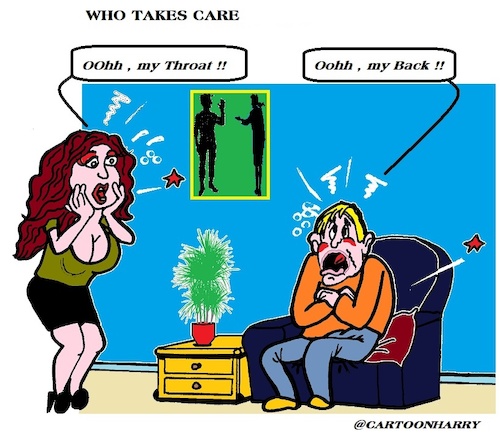 Cartoon: Who Cares (medium) by cartoonharry tagged care