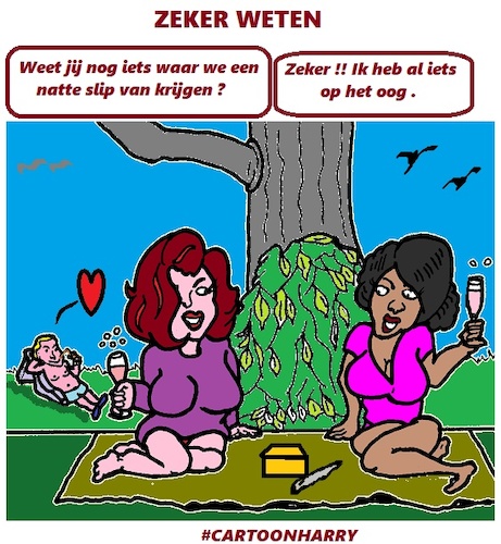Cartoon: Zeker Weten (medium) by cartoonharry tagged zeker,cartoonharry