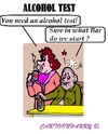 Cartoon: Alcohol Test (small) by cartoonharry tagged alcohol,test,bar