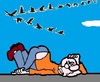 Cartoon: Aufstehen (small) by cartoonharry tagged fallen