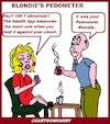 Cartoon: Blondies Pedometer (small) by cartoonharry tagged pedometer,catoonharry