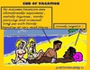 Cartoon: Boring (small) by cartoonharry tagged autumn,vacation,holidays,boys,girls