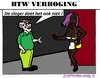 Cartoon: BTW verhoging (small) by cartoonharry tagged btw,verhoging,hoer,boer,slager,cartoon,cartoonist,cartoonharry,dutch,toonpool