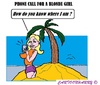 Cartoon: Call (small) by cartoonharry tagged call,sms,chat,blond,girl