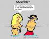 Cartoon: Company (small) by cartoonharry tagged company,slipper,blond,girl,boy