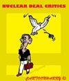 Cartoon: Critics (small) by cartoonharry tagged obama,nuclear,deal,iran,usa,critics,shit,peacepigeon