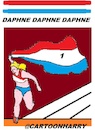 Cartoon: Daphne Scippers (small) by cartoonharry tagged athletics,daphneschippers,cartoonharry