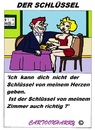 Cartoon: Der Sclüssel (small) by cartoonharry tagged schlüssel,sexy,herzen,wohnung,zimmer,cartoon,cartoonist,cartoonharry,holland,dutch,toonpool