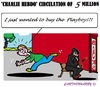 Cartoon: Five Millions (small) by cartoonharry tagged charlie,playboy