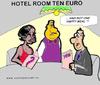 Cartoon: Hotel Room Ten Euro (small) by cartoonharry tagged cartoonharry,cartoon,hotel,cheap