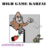 Cartoon: Karzai (small) by cartoonharry tagged afghanistan,usa,karzai,obama,game