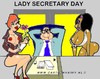 Cartoon: Lady Secretary Day (small) by cartoonharry tagged secretaryday girls sexy flower boss