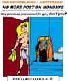 Cartoon: Mondays Post is Over (small) by cartoonharry tagged post,postman,monday,holland,cartoon,cartoonist,cartoonharry,dutch,toonpool