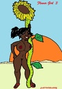 Cartoon: Sunflower (small) by cartoonharry tagged sunflower girl girls nude naked cartoon cartoonist cartoonharry toonpool