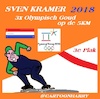 Cartoon: Sven Kramer (small) by cartoonharry tagged pyongchang,2018,svenkramer,3xgoud,olympisch