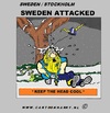 Cartoon: Sweden Attack (small) by cartoonharry tagged sweden,england,idiot,attack,attacked,terrorist,bomb,viking,snow,head,cool,cooler,cooles,cartoon,comic,artist,comix,comics,design,art,toonpool,toonsup,facebook,arts,cartoonist,cartoonharry,dutch