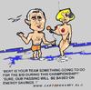 Cartoon: The Dutch Passing (small) by cartoonharry tagged dreamy dutch marwijk passing cartoonharry