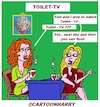 Cartoon: Toilet-TV (small) by cartoonharry tagged cartoonharry,toilettv