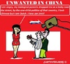 Cartoon: Unwanted (small) by cartoonharry tagged china,baby,holland,dutch,cartoonharry,politics,onechild,toonpool