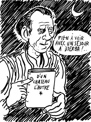 Cartoon: Louis Ferdinand Celine (medium) by Zombi tagged cartoon,portrait,louis,ferdinand,celine