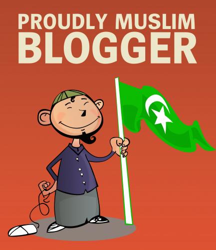 Cartoon: Proudly Muslim Blogger (medium) by ademmm tagged proudly,muslim,blogger,blogs,internet,web,islam