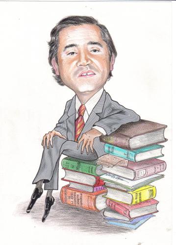 Cartoon: Abogado (medium) by hualpen tagged libros