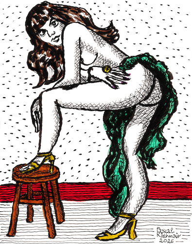 Cartoon: Bettie Mae Page (medium) by Pascal Kirchmair tagged bettie,page,skirt,costume,kostüm,ink,drawing,tusche,zeichnung,lingerie,mature,caricatura,cartoon,caricature,karikatur,illustration,dessin,pascal,kirchmair,portrait,retrato,ritratto,dibujo,desenho,art,powerfrau,sexy,girl,sensual,sabrosa,ilustracion,ilustracao,dangerous,porträt,kunst,arte,sensuelle,burlesque,show,sexo,erotik,erotic,erotismo,eroticism,erotisme,erotica,woman,femme,frau,sadomaso,table,dance,tabledance,verrucht,strip,striptease,milf,housewife,hausfrau,domina,mistress,femdom,dominatrix,gefährlich,bdsm,dessous,slave,sklavin,esclave,esclava,escrava,schiava,pinup,pin,up,biancheria,intima,femminile,la,lenceria,ropa,interior,femenina,roupa,feminina,bettie,page,skirt,costume,kostüm,ink,drawing,tusche,zeichnung,lingerie,mature,caricatura,cartoon,caricature,karikatur,illustration,dessin,pascal,kirchmair,portrait,retrato,ritratto,dibujo,desenho,art,powerfrau,sexy,girl,sensual,sabrosa,ilustracion,ilustracao,dangerous,porträt,kunst,arte,sensuelle,burlesque,show,sex,sexo,erotik,erotic,erotismo,eroticism,erotisme,erotica,woman,femme,frau,sadomaso,table,dance,tabledance,verrucht,strip,striptease,milf,housewife,hausfrau,domina,mistress,femdom,dominatrix,gefährlich,bdsm,dessous,slave,sklavin,esclave,esclava,escrava,schiava,pinup,pin,up,biancheria,intima,femminile,la,lenceria,ropa,interior,femenina,roupa,feminina