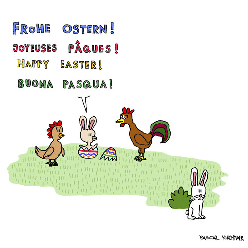 Cartoon: Der Osterhase (medium) by Pascal Kirchmair tagged osterhase,joyeuses,paques,frohe,ostern,kaninchen,happy,easter,buona,pasqua,bunny,lapin